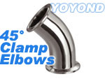 2kmp polished 45 clamp elbows