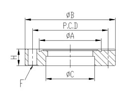 CF Bored Flanges,Fixed