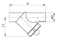 DIN Welded Y Type Filter 