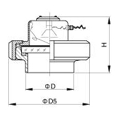 DIN Sight Glass with Lamp 