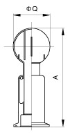 Clamped Rotary Cleaning Ball