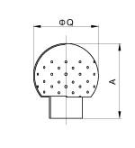 Welded Rotary Cleaning Ball