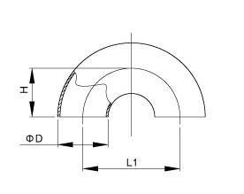 DIN  180°Welded Elbow