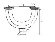 3A U Type Clamped Tee