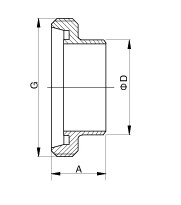 DIN11851  Welding Male