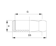 IDF/ISO Blank Nut