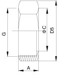 RJT-13H Hexagonal Nut