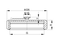 SMS Blank Nut with Chain