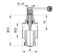 DIN Welded Butterfly Valve