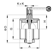 DIN Threaded Butterfly Valve