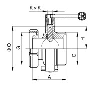 DIN Screw-Nut Butterfly Valve