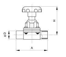 DIN Welded Diaphragm Valve