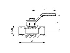 TWO-PIECE FEMALE BALL VALV