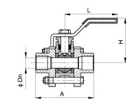 THREE-PIECE FEMALE NALL VALVE