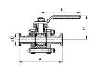 3-PC CLAMPDE  BALL VALVE