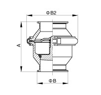 DIN CLAMPED CHECK VALVE