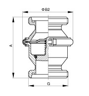 DIN THREADED CHECK VALVE